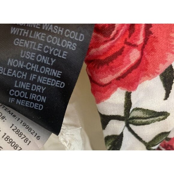 Torrid Size 3 Smocked Floral Off the Shoulder Top 3X Colorful 3/4 Sleeve Boho - Picture 8 of 10